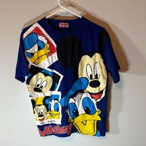 Disney Blue and Yellow Mickey & Friends Tee